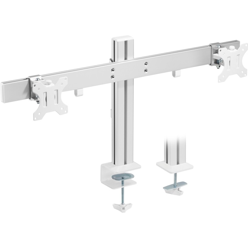 InLine 23184A soporte para monitor 43,2 cm (17") Escritorio Blanco, Aluminio