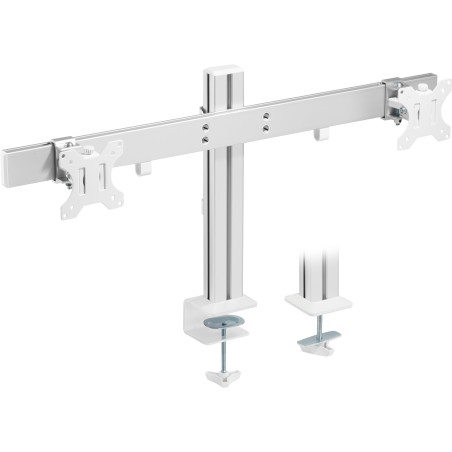 InLine 23184A soporte para monitor 43,2 cm (17") Escritorio Blanco, Aluminio