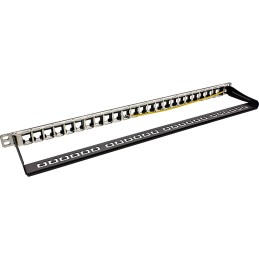 InLine Patchfeld Leerblech 24-fach, für RJ45 Keystone Snap-In 19" 0.5HE schwarz