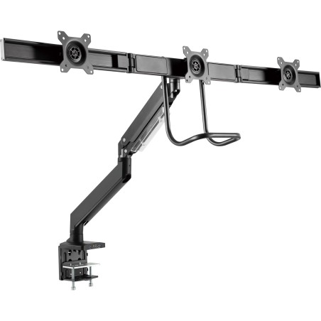 InLine , supporto da tavolo con lift+USB 3.0, per 3 monitor fino a 69cm (27")