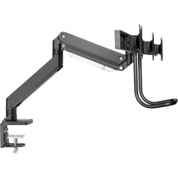 InLine Tischhalterung mit Lifter+USB, beweglich, für 3 Monitore bis 69cm (27")