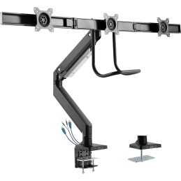 InLine 23172A support d'écran plat pour bureau 43,2 cm (17") Noir