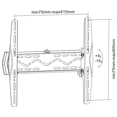 InLine 23101A support pour téléviseur 81,3 cm (32") Noir