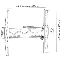 InLine 23101A support pour téléviseur 81,3 cm (32") Noir