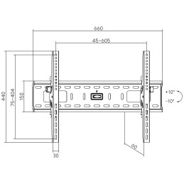 InLine 23117A support pour téléviseur 81,3 cm (32") Noir