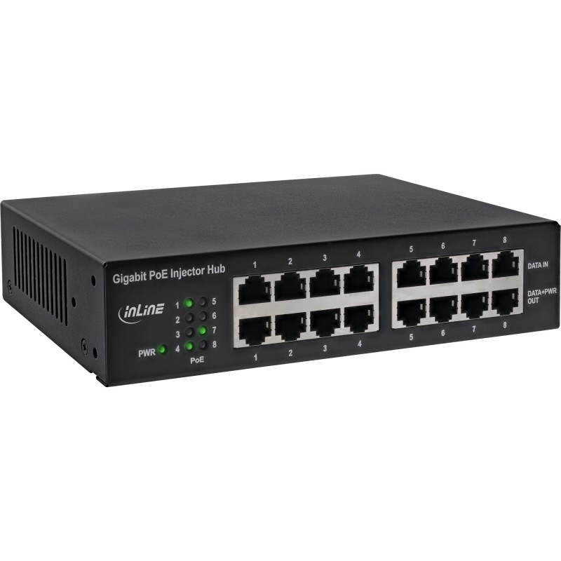 InLine 32308H adaptateur et injecteur PoE Gigabit Ethernet 56 V
