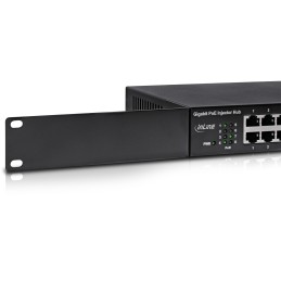 InLine Iniettore PoE+ Gigabit Network Hub 8 porte, metallo, no ventola 1U