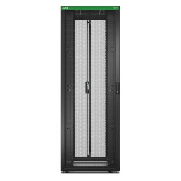 APC Easy Rack 800mm 48HE 1200mm mit Dach, Seitenwand, Rollen, Füßen und 4 Halterungen, ohne Boden, schwarz