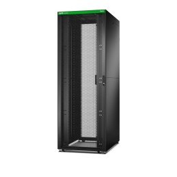 APC Easy Rack 800mm 48HE 1200mm mit Dach, Seitenwand, Rollen, Füßen und 4 Halterungen, ohne Boden, schwarz