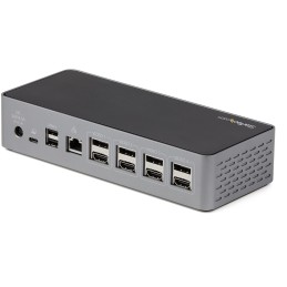 StarTech.com Dock USB-C - Mini Dock avec Hub USB-C HDMI avec 1x USB Type-C & 3x USB-A, Ethernet, Audio - Mini Docking Station
