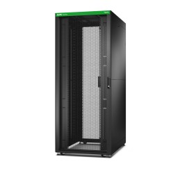 APC Easy Rack 800mm 42HE 1100mm mit Dach, Seitenwand, Rollen, Füßen und 4 Halterungen, ohne Boden, schwarz