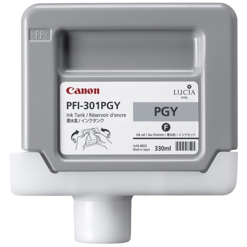 Canon PFI-301PGY Pigment Photo Grey Ink Cartridge cartuccia d'inchiostro 1 pz Originale