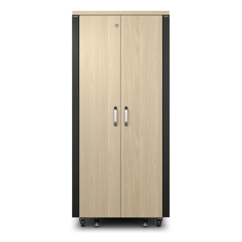 APC NetShelter Soundproof Serverschrank, 32HE, 230V, 1666H x 750W x 1134D mm, Ahorn