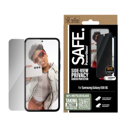 PanzerGlass SAFE. by ® 2-Way Privacy Screen Protector Samsung Galaxy A36 5G | Ultra-Wide Fit w. EasyAligner Pellicola