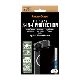 PanzerGlass ® 3-in-1 Privacy Protection Bundle iPhone 16 Pro Max Protector de pantalla Apple 1 pieza(s)