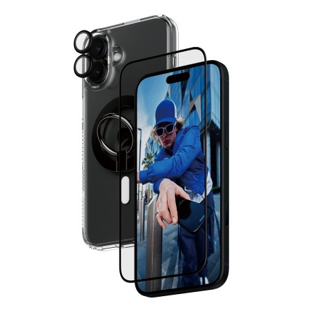 PanzerGlass ® 4-in-1 Protection Bundle iPhone 16 Plus Clear screen protector Apple 1 pc(s)