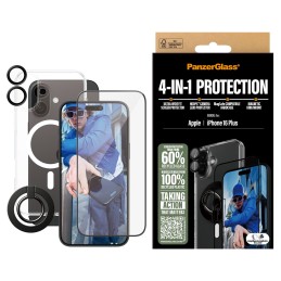 PanzerGlass ® 4-in-1 Protection Bundle iPhone 16 Plus Pellicola proteggischermo trasparente Apple 1 pz
