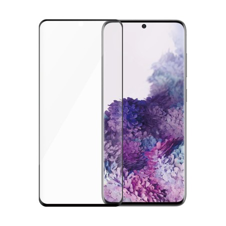 PanzerGlass SAFE. by ® Screen Protector w. Black Frame Samsung Galaxy S20 5G | Ultra-Wide Fit | Bulk Clear screen protector 50