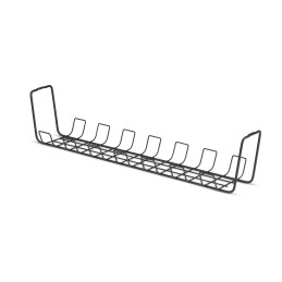 StarTech.com Vassoio Porta Cavi Sotto Scrivania da 61,5 cm, Canalina in Metallo tipo Cestello per Multipresa, Gestione Cavi con