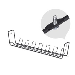 StarTech.com S1MB-DESK-CABLE-TRAY cable organizer Cable basket Black 1 pc(s)