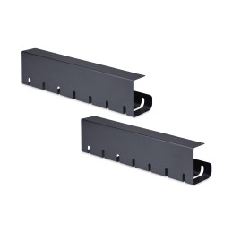 StarTech.com S2MB-DESK-CABLE-TRAY cable organizer Cable tray Black 2 pc(s)