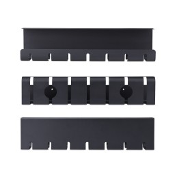 StarTech.com 2er-Pack Untertisch Kabelmanagement Tray, 106cm Gesamtlänge (53cm pro Ablage), Metall Schlitz Kabelorganizer,