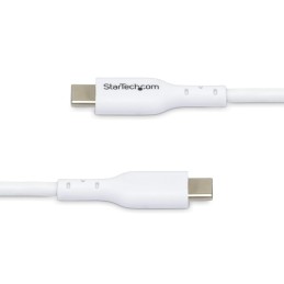StarTech.com 2m Weißes USB-C Ladekabel 2er-Pack, USB 2.0 Typ-C Laptop Ladekabel, 60W 3A Power Delivery, TPE-Mantel, USB-C