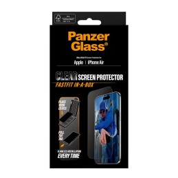 PanzerGlass ® Vetro Temperato con Bordo Nero iPhone 17 Air | Ultra-Wide Fit con FASTFIT IN-A-BOX