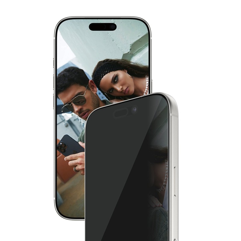 PanzerGlass SAFE. by ® 2-Way Privacy Screen Protector iPhone 17 Pro | Ultra-Wide Fit w. EasyAligner Clear screen protector