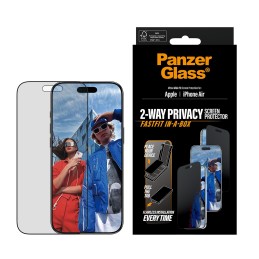 PanzerGlass ® 2-Way Privacy Screen Protector iPhone Air | Ultra-Wide Fit w. FASTFIT IN-A-BOX Clear screen protector Apple 1