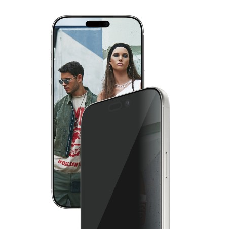 PanzerGlass SAFE. by ® 2-Way Privacy Screen Protector iPhone 17 Pro Max | Ultra-Wide Fit w. EasyAligner Clear screen protector
