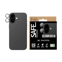 PanzerGlass SAFE. by ® Camera Lens Protector Transparent iPhone 17 | iPhone 16 | 16 Plus Pellicola proteggischermo trasparente