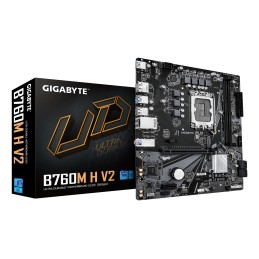 GIGABYTE B760M H V2 Scheda Madre - Supporta CPU Intel Core di 14ª generazione, VRM digitale a 5+1+1 fasi, fino a 8000MHz DDR5