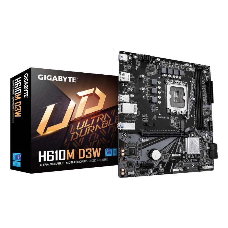 GIGABYTE H610M D3W motherboard Intel H610 LGA 1700 micro ATX