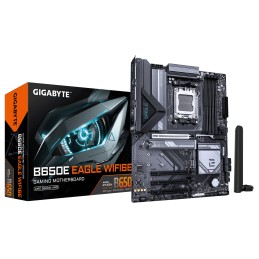 GIGABYTE B650E EAGLE WIFI6E Mainboard - AMD Ryzen 9000 Series CPUs, 8+2+2 Phasen VRM, bis zu 8200MHz DDR5 (O.C), 1xPCIe 5.0 +