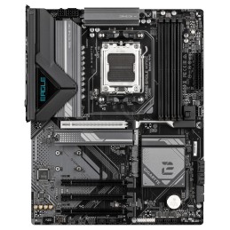 GIGABYTE B650E EAGLE WIFI6E Mainboard - AMD Ryzen 9000 Series CPUs, 8+2+2 Phasen VRM, bis zu 8200MHz DDR5 (O.C), 1xPCIe 5.0 +