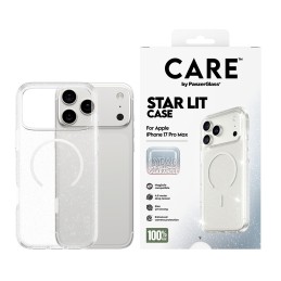 PanzerGlass CARE™ by ® Star Lit Case w. White MagSafe iPhone 17 Pro Max mobile phone case Cover Transparent