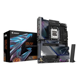 GIGABYTE X870E AORUS MASTER X3D Placa Base - Compatible con procesadores AMD Ryzen 9000, VRM digital de 18+2+2 fases, hasta