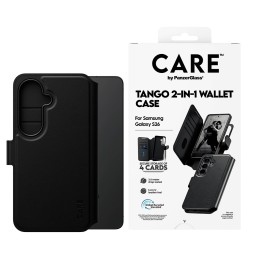 PanzerGlass CARE™ by ® Tango 2-in-1 Wallet Case w. Qi Samsung Galaxy S26 mobile phone case Cover Transparent