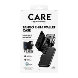 PanzerGlass CARE™ by ® Tango 2-in-1 Wallet Case w. Qi Samsung Galaxy S26 mobile phone case Cover Transparent