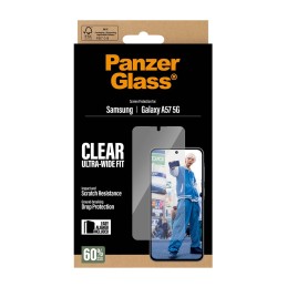PanzerGlass Screen Protector Ultra-Wide Fit - Clear - Samsung Galaxy A57 5G Protector de pantalla