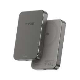 PanzerGlass empower™ by ® empower™ Bank | 10000mAh | Titanium Recharge sans fil Titane