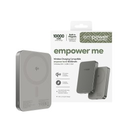 PanzerGlass empower™ by ® empower™ Bank | 10000mAh | Titanium Wireless charging