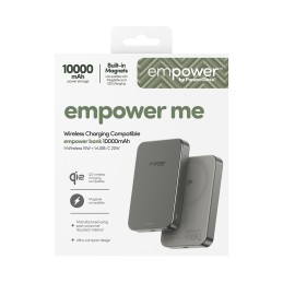 PanzerGlass empower™ by ® empower™ Bank | 10000mAh | Titanium Wireless charging