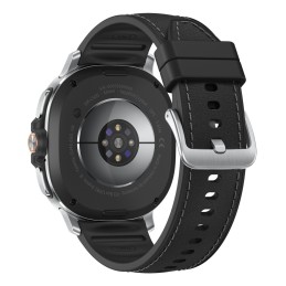 Samsung Galaxy Watch 8 Classic 3,3 cm (1.3") AMOLED 46 mm Numérique 438 x 438 pixels Écran tactile Argent Wifi GPS (satellite)