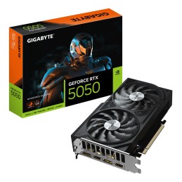 GIGABYTE GeForce RTX 5050 WINDFORCE OC V2 8G Grafikkarte - 8GB GDDR6, 128bit, PCI-E 5.0, 2572MHz Kerntakt, 2 x DP, 2 x HDMI,