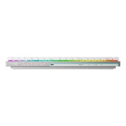 CHERRY MX 8.2 Pro TMR Wireless teclado Juego USB + RF Wireless + Bluetooth QWERTY Internacional de EE.UU. Plata, Blanco