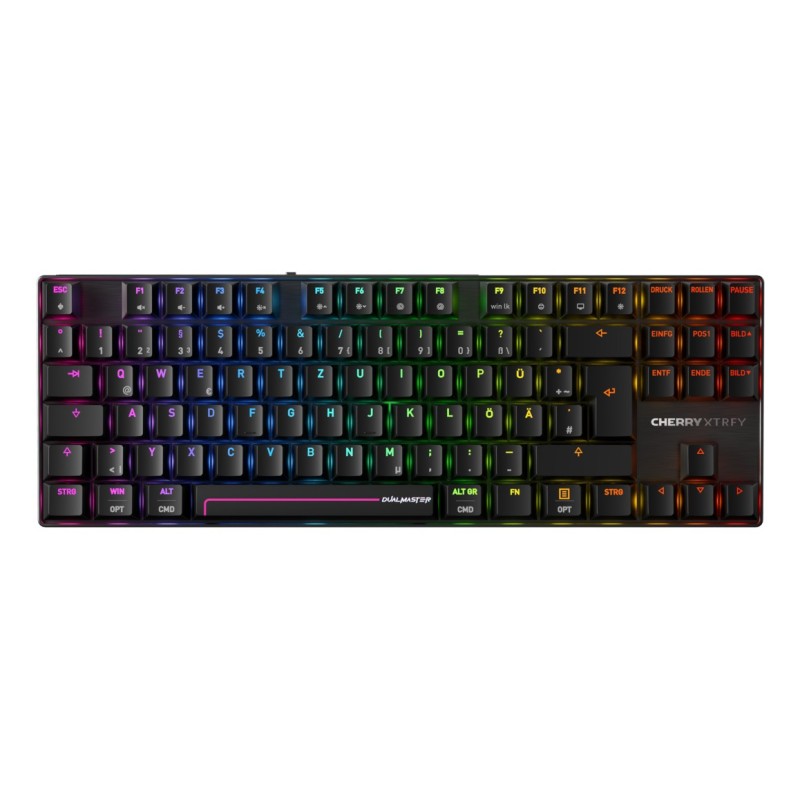 CHERRY MX 8.2 Pro TMR Wireless clavier Gaming USB + RF Wireless + Bluetooth QWERTZ Allemand Noir