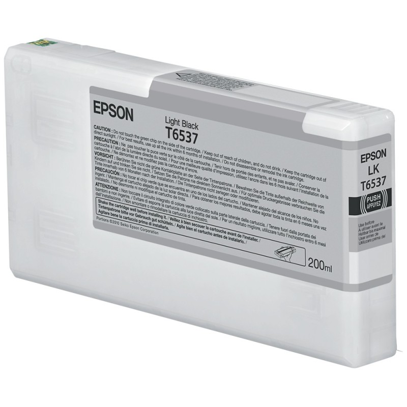 Epson T6537 Light Black-Tintenpatrone (200 ml)