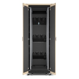 APC NetShelter - Rack informatique insonorisé - 38U - Finition Erable